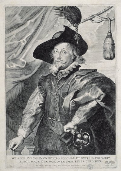Vladislav IV Vasa (1595-1648) King of Poland, 1624 by Paulus Pontius